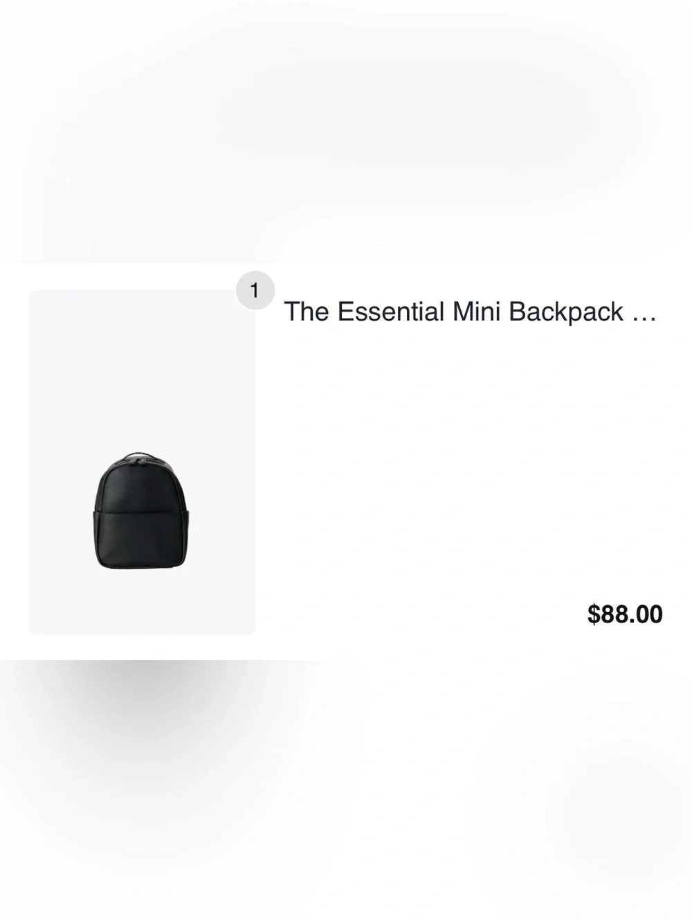 BEIS the Essential Mini Backpack in black